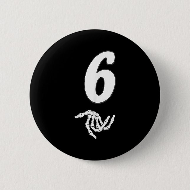 Funny 67 Six Seven Meme Couple Matching Halloween  Button (Front)