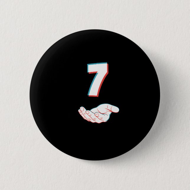 Funny 67 Six Seven Meme Couple Matching Halloween  Button (Front)