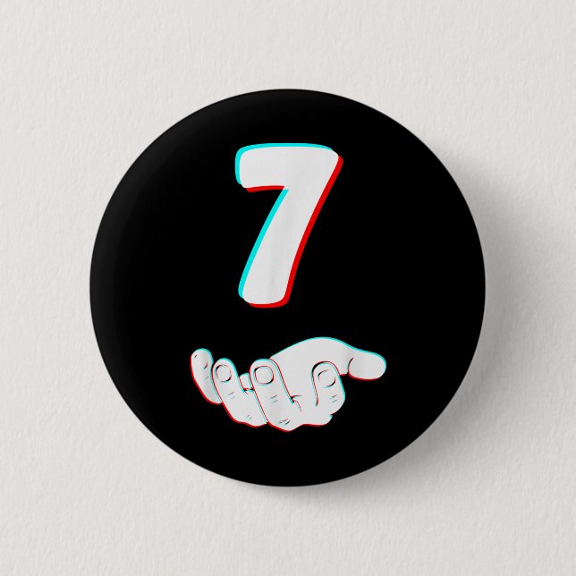Funny 67 Six Seven Meme Couple Matching Halloween  Button (Front)
