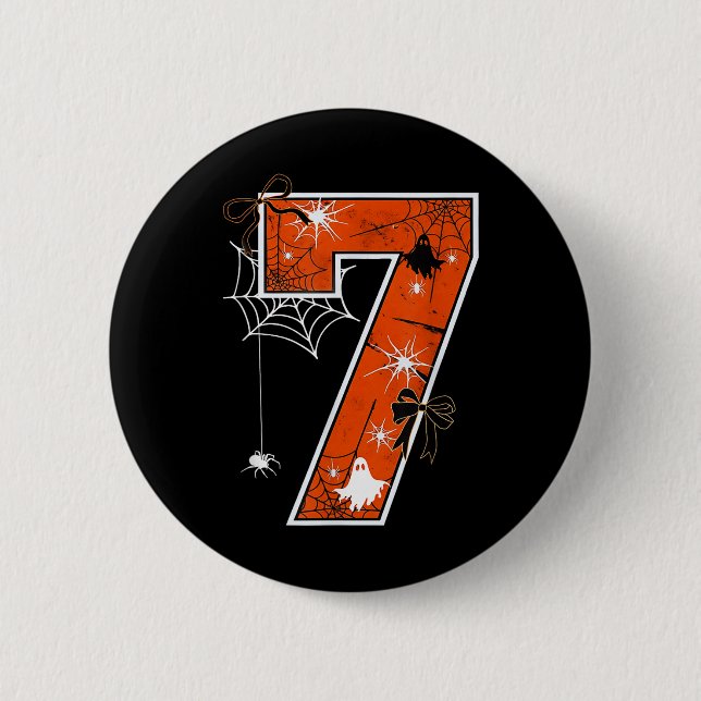 Funny 67 Six Seven Meme Couple Matching Halloween  Button (Front)