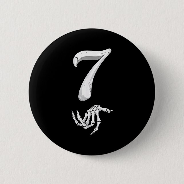 Funny 67 Six Seven Meme Couple Matching Halloween  Button (Front)