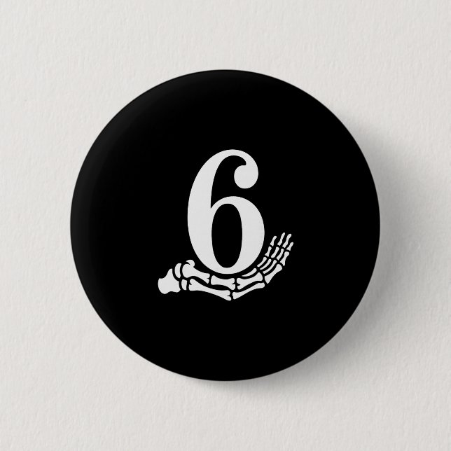 Funny 67 Six Seven Meme Couple Matching Halloween  Button (Front)