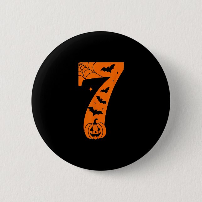 Funny 67 Six Seven Meme Couple Matching Halloween  Button (Front)