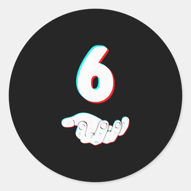 Funny 67 Six Seven Meme Couple Matching Halloween  Classic Round Sticker (Front)