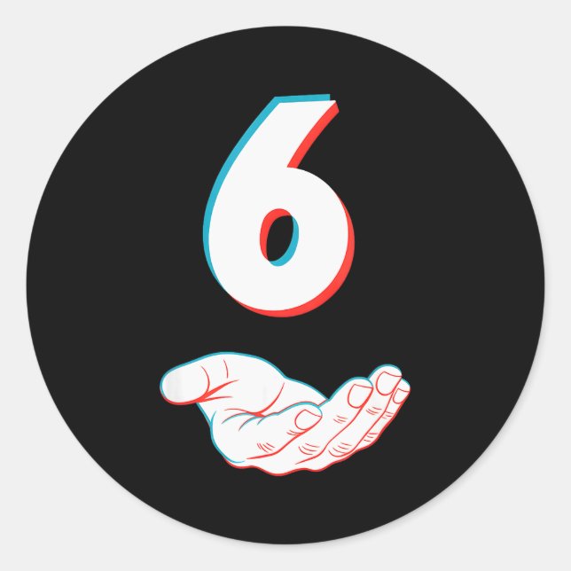 Funny 67 Six Seven Meme Couple Matching Halloween  Classic Round Sticker (Front)