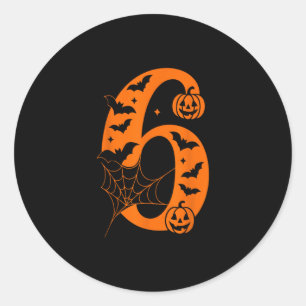 Funny 67 Six Seven Meme Couple Matching Halloween Classic Round Sticker