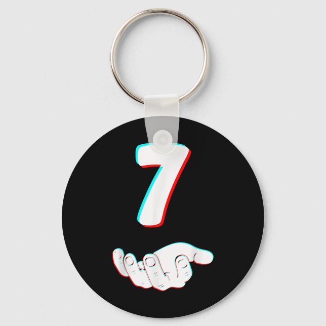 Funny 67 Six Seven Meme Couple Matching Halloween  Keychain (Front)