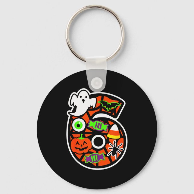 Funny 67 Six Seven Meme Couple Matching Halloween  Keychain (Front)