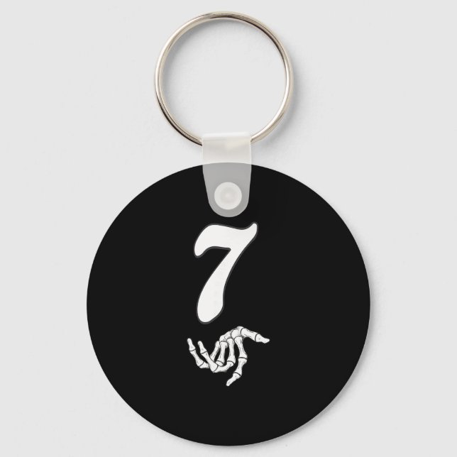 Funny 67 Six Seven Meme Couple Matching Halloween  Keychain (Front)