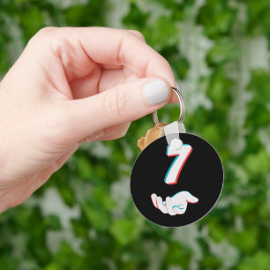 Funny 67 Six Seven Meme Couple Matching Keychain