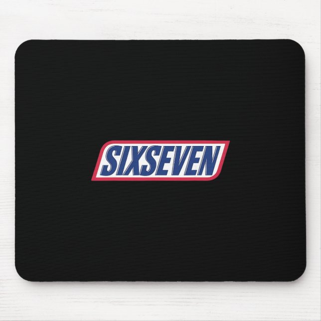 Funny 67 Six Seven Meme T-tee For Humor Lovers  Mouse Pad (Front)