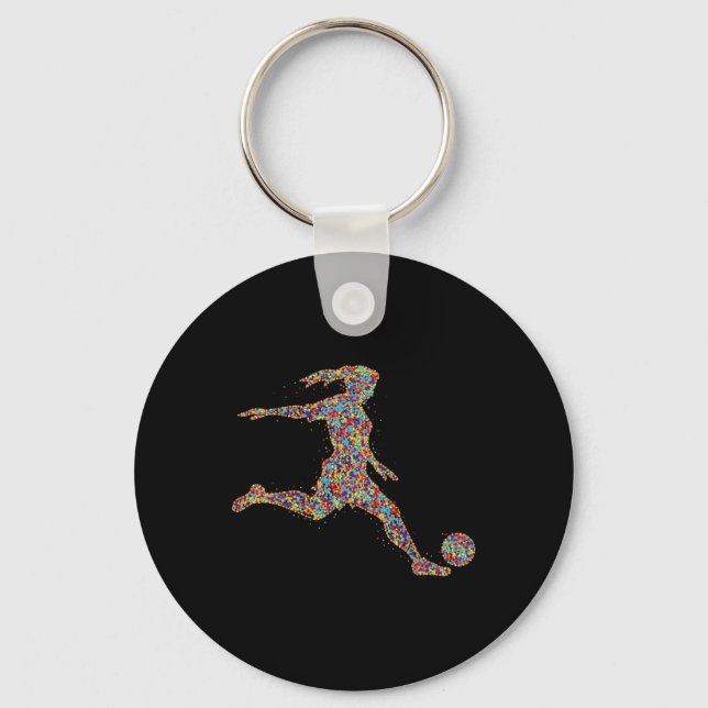Funny 67 Six Seven Soccer Goalkeeper Funny Meme Ch Keychain (Front)