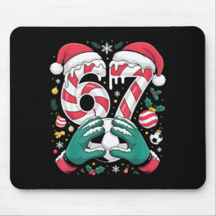Funny 67 Six Seven Soccer Goalkeeper Funny Meme Ch Mouse Pad
