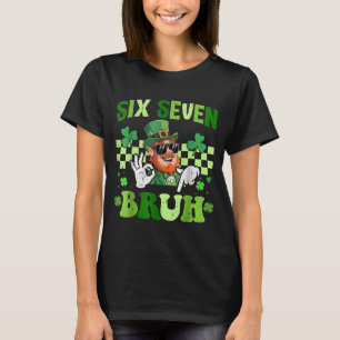 Funny 67 St Patricks Day Dabbing Leprechaun Six Se T-Shirt