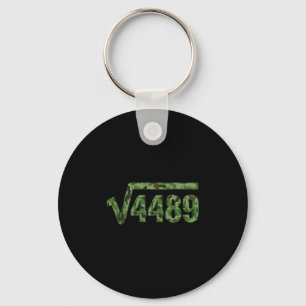 Funny 67 Trendy Square Root 4489 Camo Tee Keychain