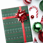 Funny 67 Ugly Christmas Sweater Party 6 7 Wrapping Paper<br><div class="desc">This funny 67 ugly Christmas wrapping paper is a cute Gen alpha parent holiday gift featuring a retro holiday pattern of snowflakes and trees around a row of band instruments around the numbers 6 7. Silly humor gift about a trending topic.</div>