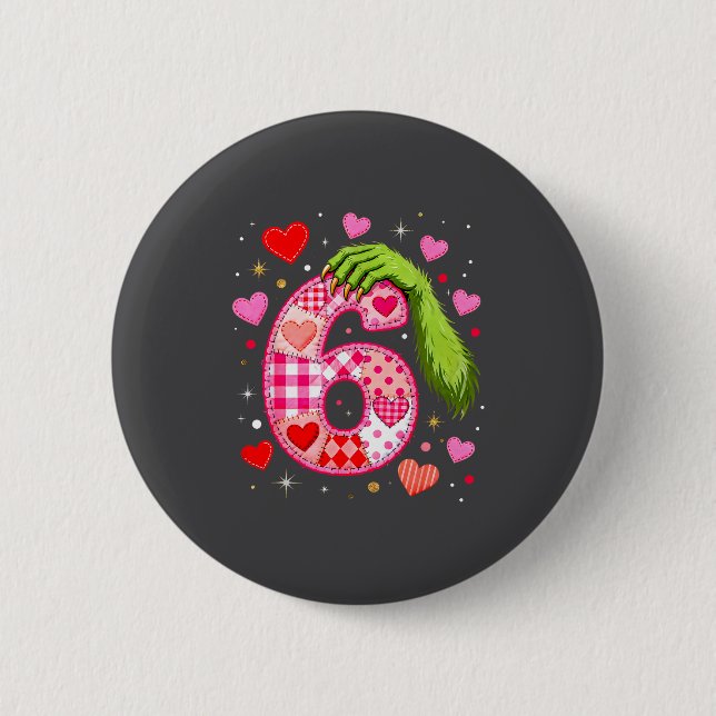 Funny 67 Valentine Meme Couple Matching Love  Button (Front)
