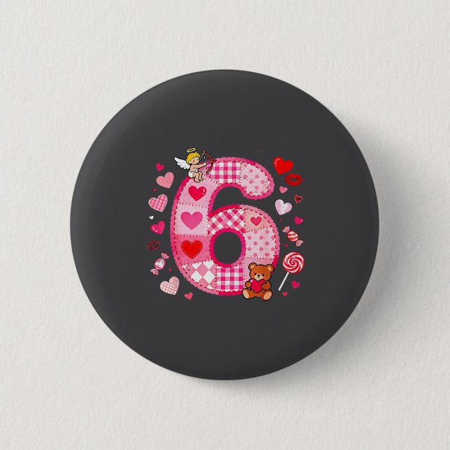 Funny 67 Valentine Meme Couple Matching Love  Button (Front)