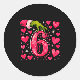 Funny 67 Valentine Meme Couple Matching Love  Classic Round Sticker