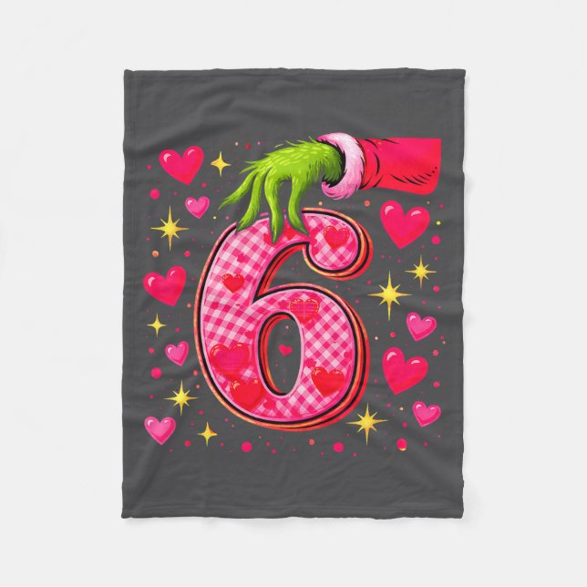 Funny 67 Valentine Meme Couple Matching Love  Fleece Blanket (Front)