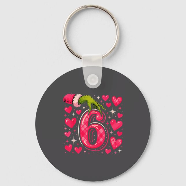 Funny 67 Valentine Meme Couple Matching Love  Keychain (Front)
