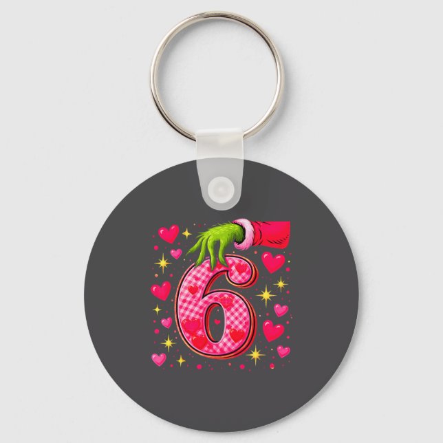 Funny 67 Valentine Meme Couple Matching Love  Keychain (Front)
