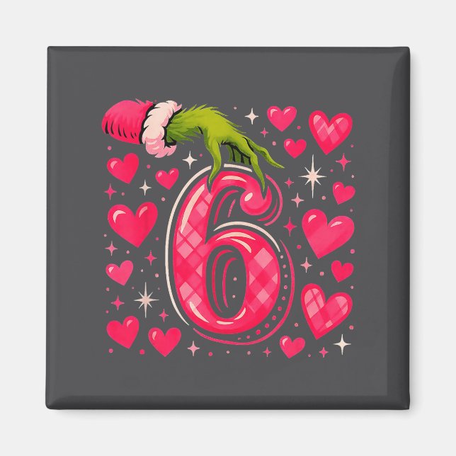 Funny 67 Valentine Meme Couple Matching Love  Magnet (Front)