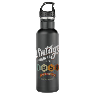 Funny 67 Year Old 1958 Vintage 67th Birthday Gift Stainless Steel Water Bottle