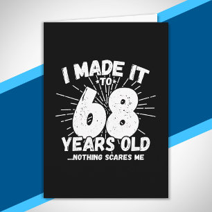 Funny 68th Birthday Quote Sarcastic 68 Year Old Card