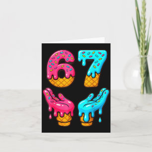 Funny 6 7 67 Six Seven Meme  Card