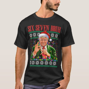 Funny 6 7 Bruh 67 Trump Ugly Christmas Sweater Xma