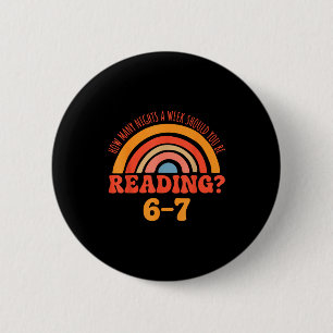 Funny 6-7 Englieacher 67 Meme Reading  Button