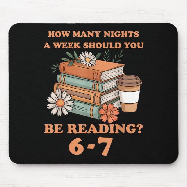 Funny 6-7 Englieacher 67 Meme Reading  Mouse Pad (Front)