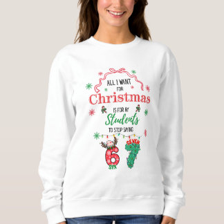 Funny 6-7 funny teacher Christmas Hoodie