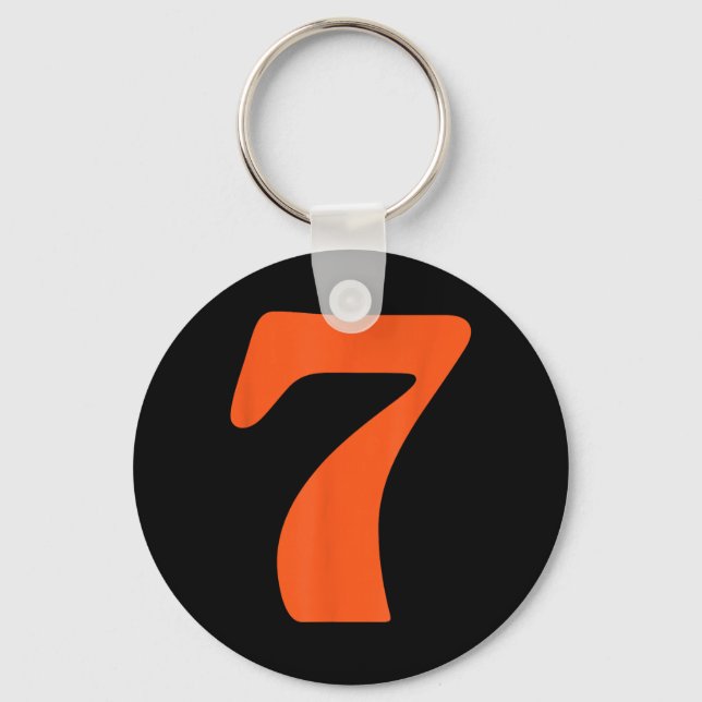Funny 6 7 Matching Halloween Lazy Costume 67 Meme  Keychain (Front)