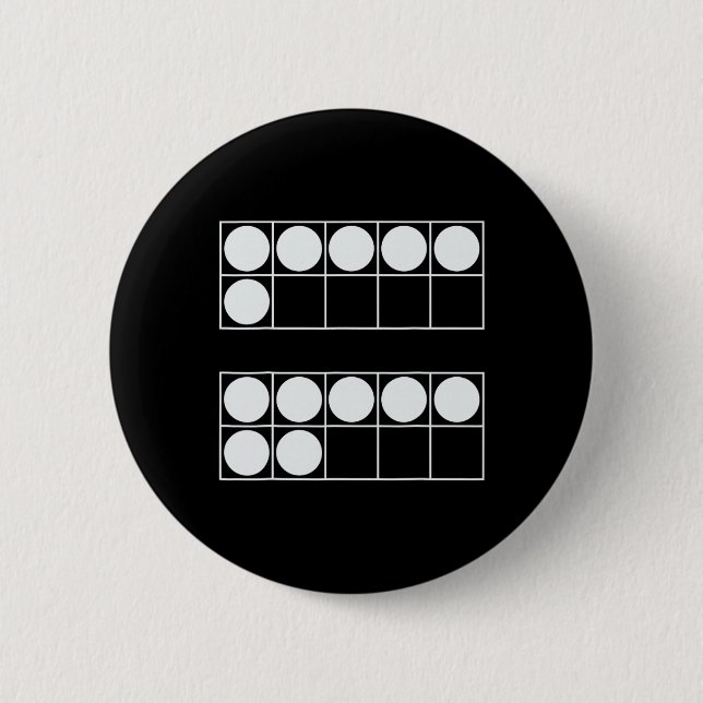 Funny 6 7 Number Math Teachers Students Six Seven  Button (Front)