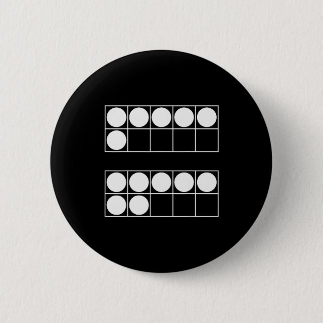 Funny 6 7 Number Teachers Students Six Seven Meme  Button (Front)