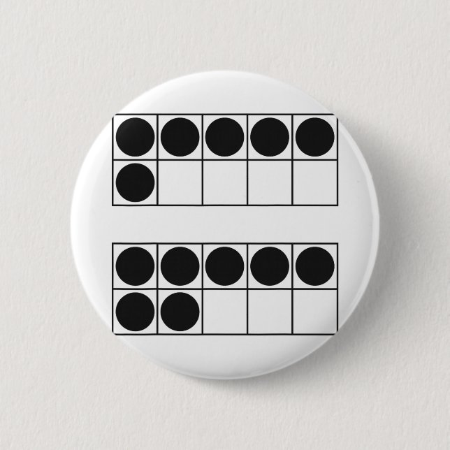 Funny 6 7 Number Teachers Students Six Seven Meme  Button (Front)