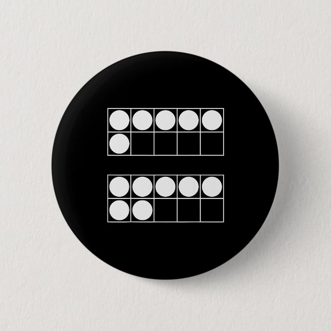 Funny 6 7 Number Teachers Students Six Seven Meme  Button (Front)