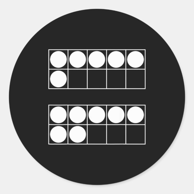 Funny 6 7 Number Teachers Students Six Seven Meme  Classic Round Sticker (Front)