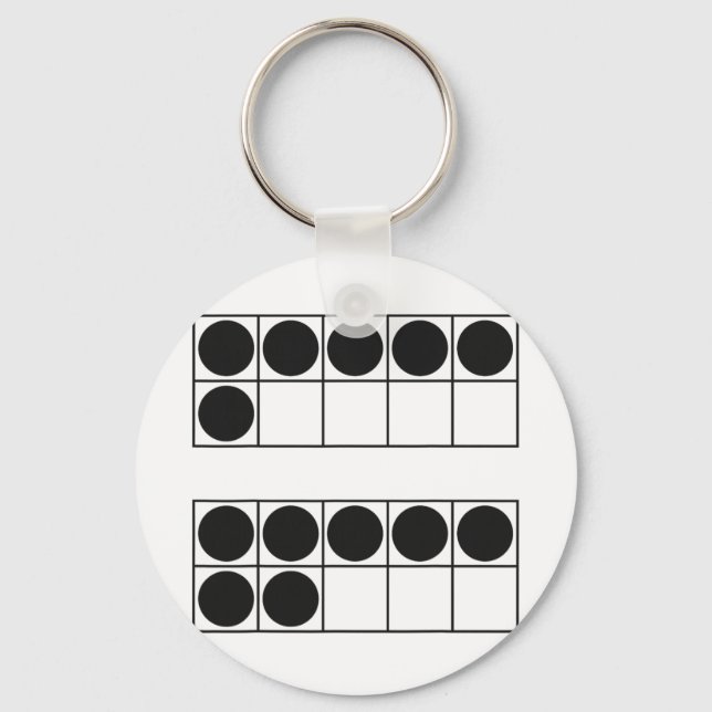 Funny 6 7 Number Teachers Students Six Seven Meme  Keychain (Front)