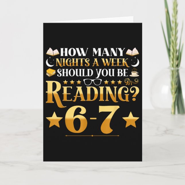 Funny 6-7 Reading Meme Quote Teacher Librarian Boo Card (Front)