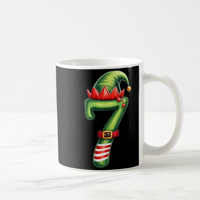 Funny 6 7 Six Seven Meme Couple Matching Christmas Coffee Mug (Right)