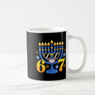 Funny 6-7 Six Seven Menorah Meme Hanukkah Holiday  Coffee Mug