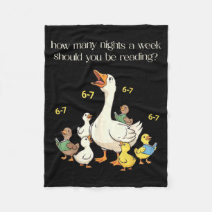 Funny 6 7 Six Seven Reading For Teacher Kids Book  Fleece Blanket