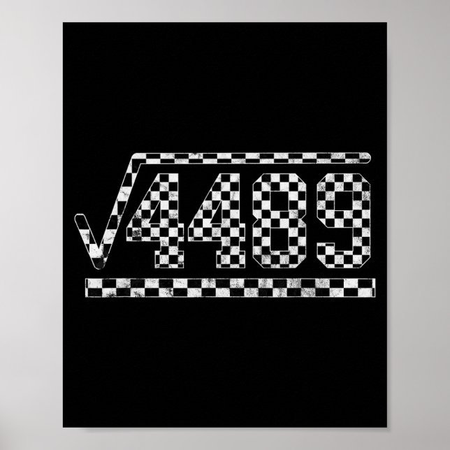 Funny 6 7 Square Root Of 4489 Slang Math Teacher  Poster (Front)