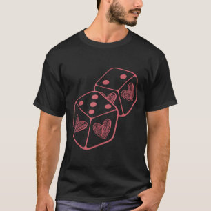 Funny 6 7 Valentine Love Heart Playing Card Couple T-Shirt