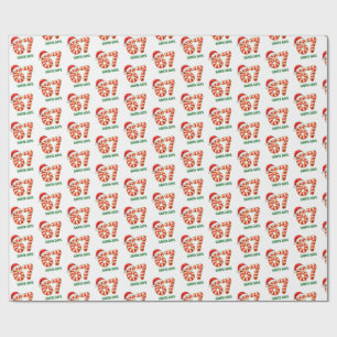 Funny 6 7 Wrapping Paper, Santa Says 6 7 Christmas Wrapping Paper
