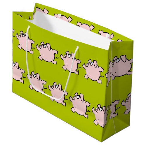 Funny 6 Cartoon Pig New Baby Choose Color L Gift Large Gift Bag