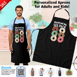 Funny 6 Pack Dad Bod Donuts Instead Of Muscle Mens Apron at Zazzle